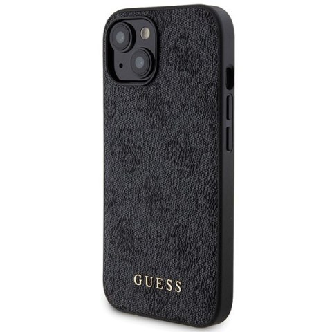 Zestaw Guess GUBPM5P15S4GEMGK Apple iPhone 15 hardcase + Powerbank 5000mAh MagSafe 4G Metal Logo czarny/black