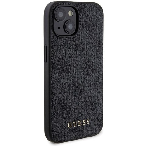 Zestaw Guess GUBPM5P15S4GEMGK Apple iPhone 15 hardcase + Powerbank 5000mAh MagSafe 4G Metal Logo czarny/black