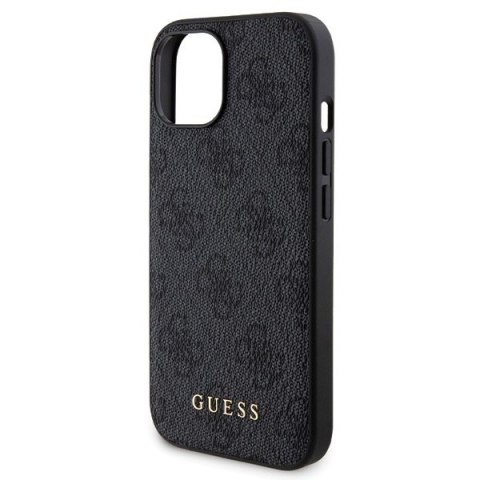 Zestaw Guess GUBPM5P15S4GEMGK Apple iPhone 15 hardcase + Powerbank 5000mAh MagSafe 4G Metal Logo czarny/black