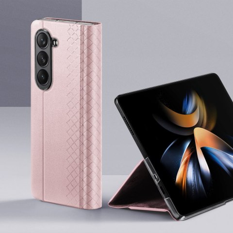 Etui na telefon Samsung Galaxy Z Fold 5 Dux Ducis Bril różowe