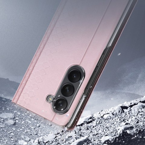 Etui na telefon Samsung Galaxy Z Fold 5 Dux Ducis Bril różowe