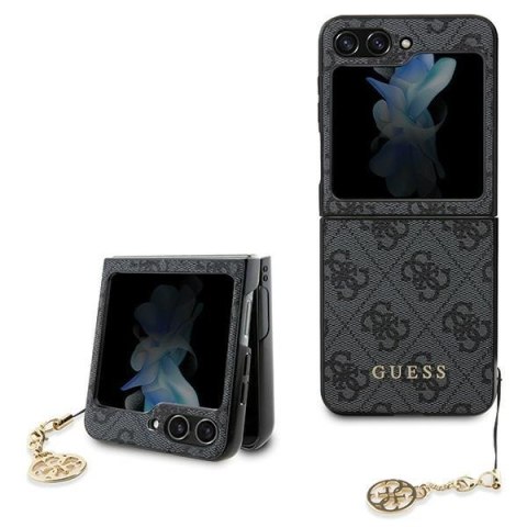 Etui na telefon Samsung Galaxy Z Flip 5 Guess szare hardcase 4G Charms