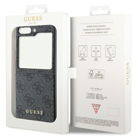 Etui na telefon Samsung Galaxy Z Flip 5 Guess szare hardcase 4G Charms