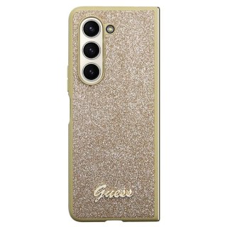 Etui Guess GUHCZFD5HGGSHD Samsung Galaxy Z Fold 5 hardcase Glitter Script złoty/gold