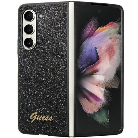 Etui na telefon Samsung Galaxy Z Fold 5 Guess czarne hardcase Glitter