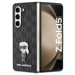 Etui Karl Lagerfeld KLHCZFD5SAPKINPK Samsung Galaxy Z Fold5 hardcase Saffiano Monogram Ikonik Pin czarny/black