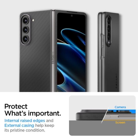 Etui na telefon Samsung Galaxy Z Fold 5 Spigen Airskin Pro czarne