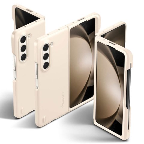 Etui na telefon Samsung Galaxy Z Fold 5 Spigen Thin Fit Pearled Ivory