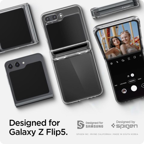 Etui na telefon Samsung Galaxy Z Flip5 Spigen Thin Fit Pro Crystal