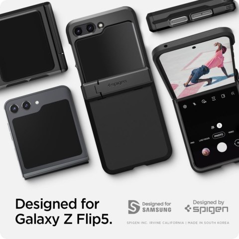 Etui na telefon Samsung Galaxy Z Flip 5 Spigen Tough Pancerne Czarne