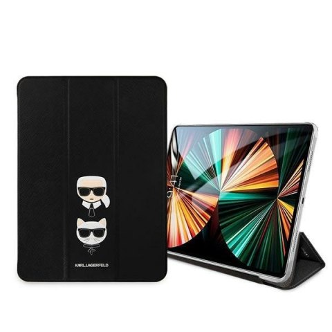 Etui Karl Lagerfeld KLFC11OKCK Apple iPad Pro 11 2021 (3. generacji) Book Cover czarny/black Saffiano Karl&Choupette