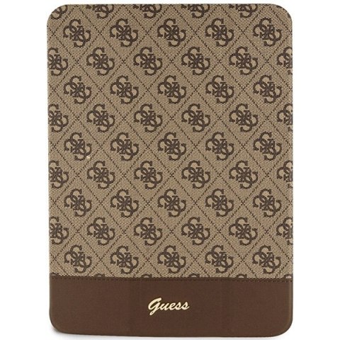 Etui Guess GUFC11PS4SGW Apple iPad 10.9 2022 (10. generacji) brązowy/brown 4G Stripe Allover