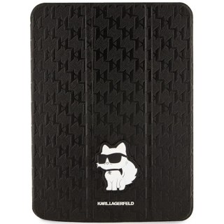 Etui Karl Lagerfeld KLFC11SAKHPCK Apple iPad 10.9 2022 (10. generacji) czarny/black Saffiano Monogram Choupette Magnet Allover