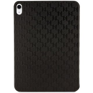 Etui Karl Lagerfeld KLFC11SAKHPKK Apple iPad 10.9 2022 (10. generacji) czarny/black Saffiano Monogram Ikonik Magnet Allover