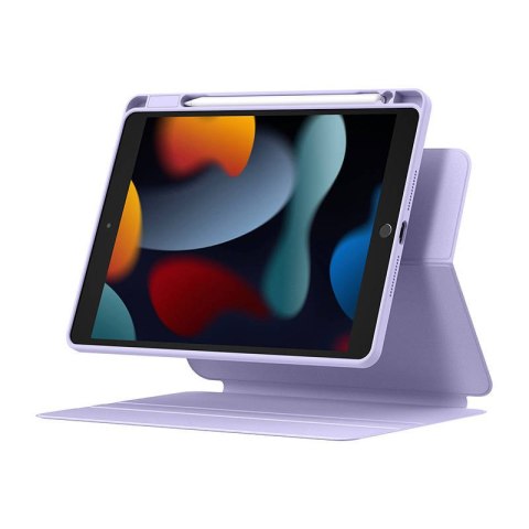 Etui magnetyczne Baseus Minimalist Apple iPad 10.2 2019/2020/2021 (7., 8. i 9. generacji) (fioletowy)