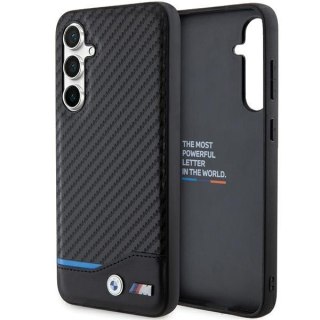 Etui BMW BMHCS23FE22NBCK Samsung Galaxy S23 FE Leather Carbon czarny/black