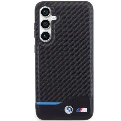 Etui BMW BMHCS23FE22NBCK Samsung Galaxy S23 FE Leather Carbon czarny/black