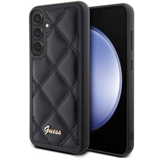 Etui Guess GUHCS23FEPSQSQSK Samsung Galaxy S23 FE hardcase Quilted Metal Logo czarny/black