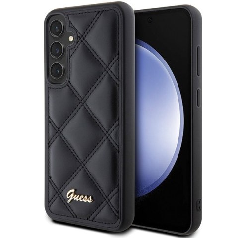 Etui Guess GUHCS23FEPSQSQSK Samsung Galaxy S23 FE hardcase Quilted Metal Logo czarny/black