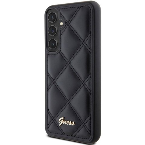 Etui Guess GUHCS23FEPSQSQSK Samsung Galaxy S23 FE hardcase Quilted Metal Logo czarny/black