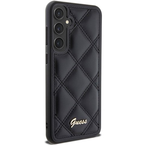 Etui Guess GUHCS23FEPSQSQSK Samsung Galaxy S23 FE hardcase Quilted Metal Logo czarny/black