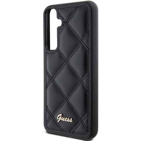 Etui Guess GUHCS23FEPSQSQSK Samsung Galaxy S23 FE hardcase Quilted Metal Logo czarny/black