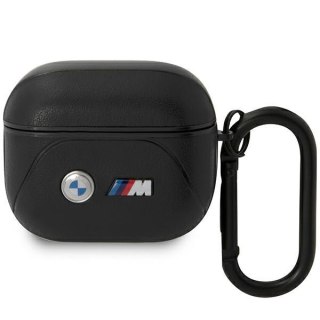 Etui BMW BMA322PVTK Apple AirPods 3 czarny/black Leather Curved Line