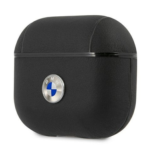 Etui na AirPods 3 BMW BMA3SSLBK skórzane z logo srebrnym