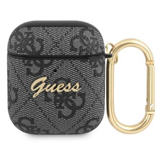 Etui na AirPods Guess GUA24GSMK szare 4G Script Metal Collection