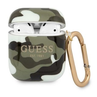 Etui na AirPods Guess GUA2UCAMA zielone/khaki Camo Collection