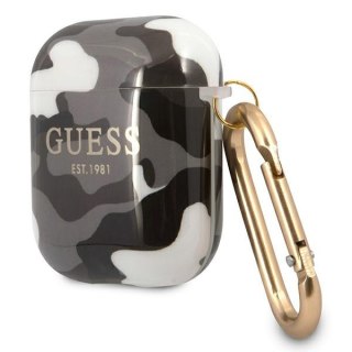 Etui Apple AirPods Guess GUA2UCAMG czarne Camo Collection - stylowe etui