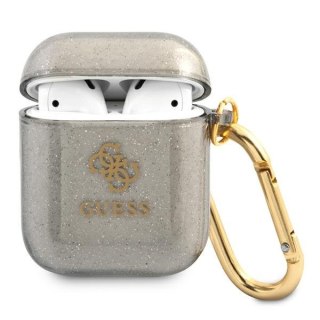 Etui na AirPods Guess GUA2UCG4GK czarne Glitter Collection