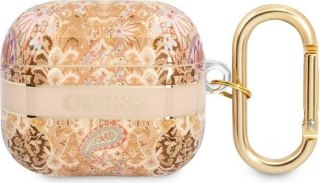 Etui Guess GUA3HHFLD Apple AirPods 3 złoty/gold Paisley Strap Collection