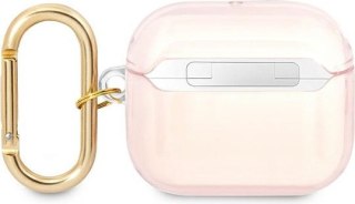 Etui Guess GUA3HHTSP Apple AirPods 3 różowy/pink Strap Collection