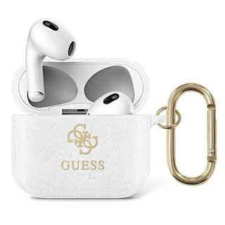 Etui na AirPods 3 Guess GUA3UCG4GT przezroczyste Glitter Collection