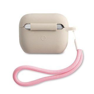 Etui Guess GUACAPLSVSGP Apple AirPods Pro cover szaro różowy/grey pink Silicone Vintage