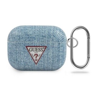 Etui Guess GUACAPTPUJULLB Apple AirPods Pro cover niebieski/light blue Jeans Collection