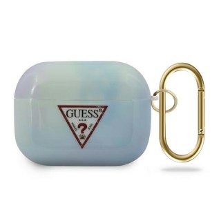 Etui Guess GUACAPTPUMCGC02 Apple AirPods Pro cover niebieski/blue Tie & Dye Collection