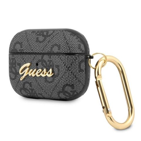 Etui Apple AirPods Pro Guess 4G Script Metal Collection szare