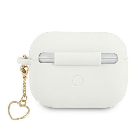 Etui Apple AirPods Pro Guess - Silicone Charm Heart Collection białe