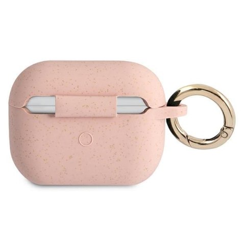 Etui na Apple AirPods Pro Guess GUAPSGGEP różowe silikonowe z brokatem