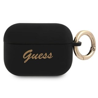 Etui Apple AirPods Pro Guess GUAPSSSK czarne silikonowe vintage