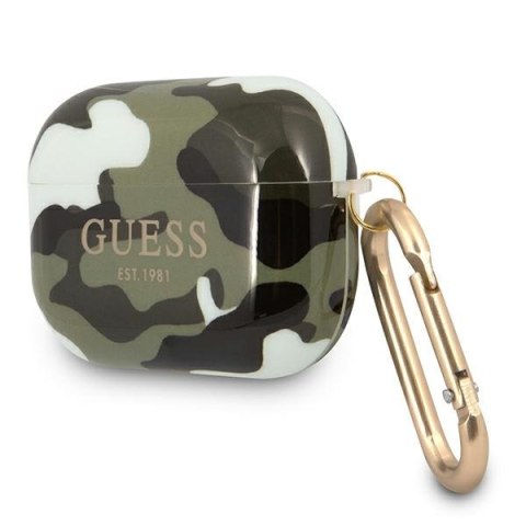 Etui na AirPods Pro Guess GUAPUCAMA zielone/khaki Camo Collection