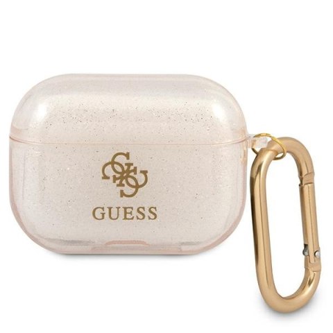 Etui Apple AirPods Pro Guess GUAPUCG4GD złote Glitter Collection