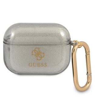 Etui na AirPods Pro Guess GUAPUCG4GK czarne Glitter Collection