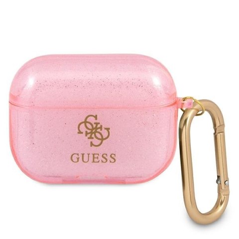 Etui na Apple AirPods Pro Guess GUAPUCG4GP różowe Glitter Collection