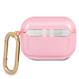 Etui na Apple AirPods Pro Guess GUAPUCG4GP różowe Glitter Collection