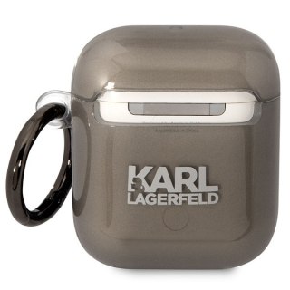 Etui Karl Lagerfeld KLA2HNIKTCK Apple AirPods 2/1 czarny/black Karl`s Head