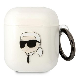 Etui Karl Lagerfeld KLA2HNIKTCT Apple AirPods 2/1 transparent Karl`s Head