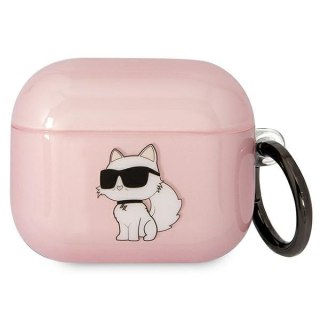 Etui Karl Lagerfeld KLA3HNCHTCP Apple AirPods 3 różowy/pink Ikonik Choupette